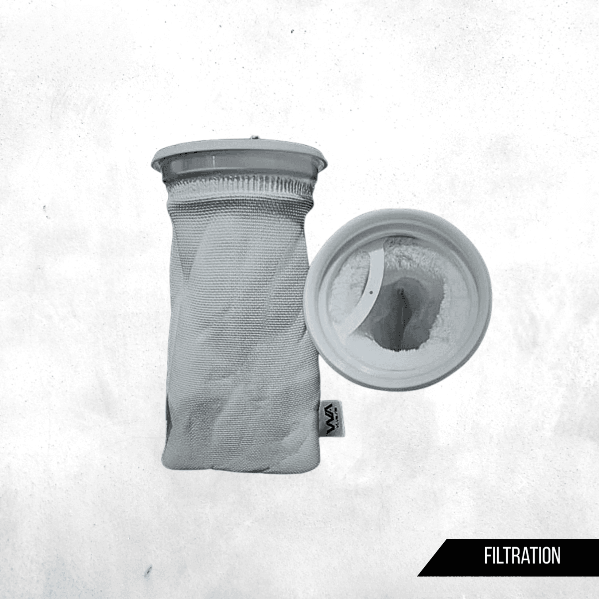 Vivaria Nylon Filter Sock 4" x 7" Filter Aquarium Laut/Tawar