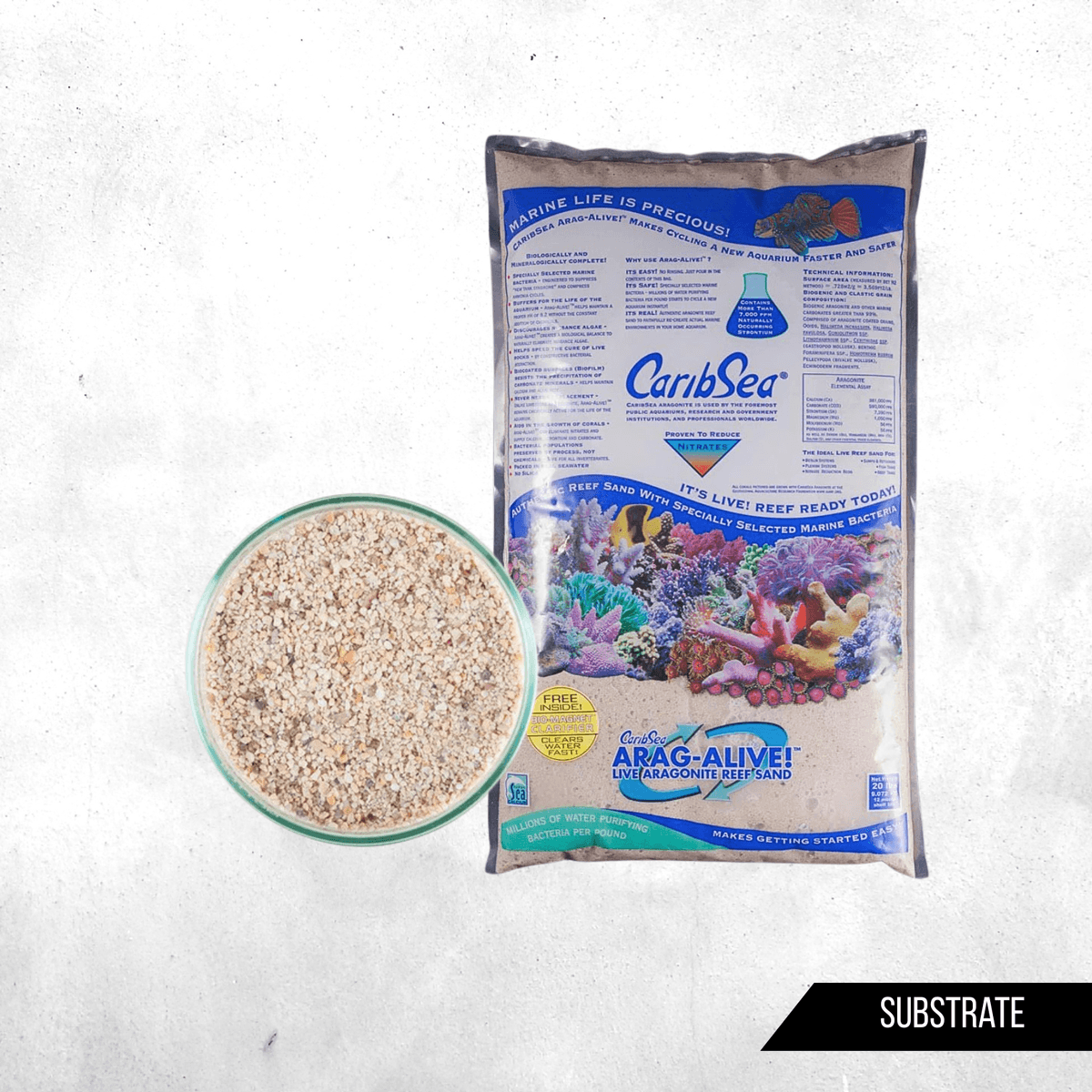 Caribsea Arag-Alive Fiji Pink Live Sand - 10 kg